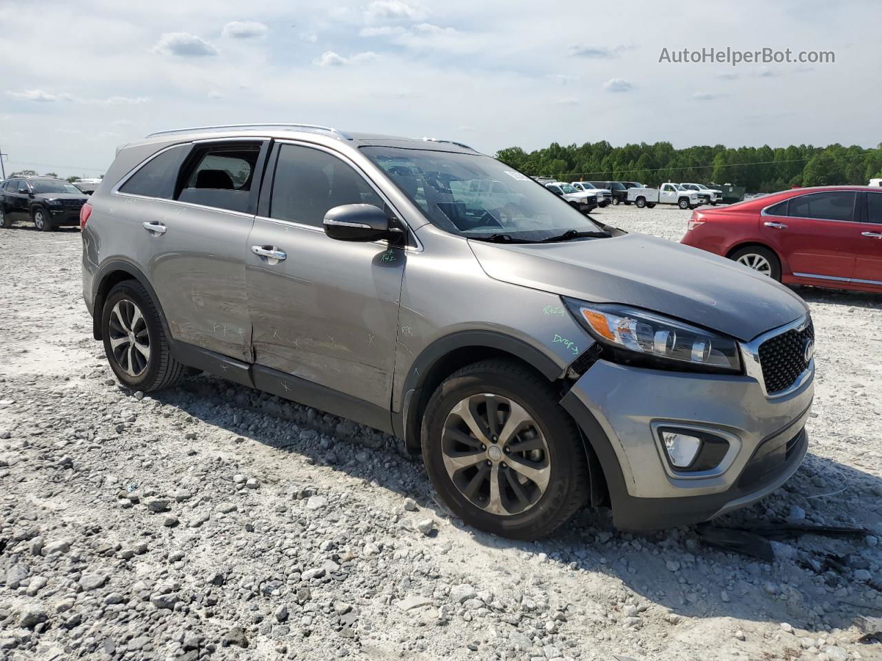 2018 Kia Sorento Ex Желто-коричневый vin: 5XYPH4A59JG358041