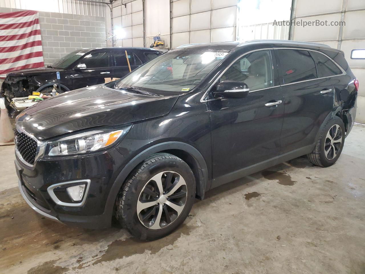 2018 Kia Sorento Ex Черный vin: 5XYPH4A59JG386762