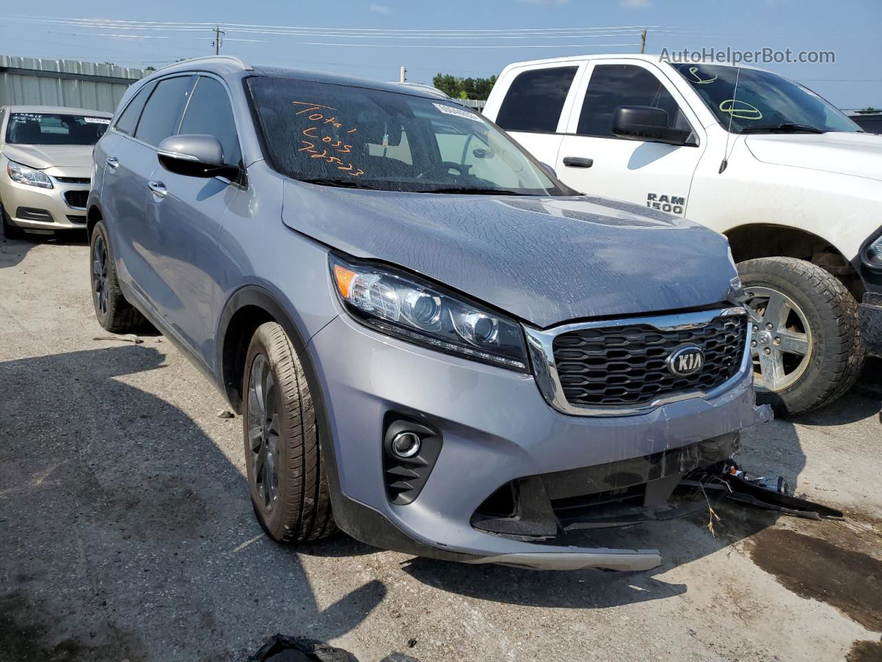 2020 Kia Sorento Ex Silver vin: 5XYPH4A59LG709453