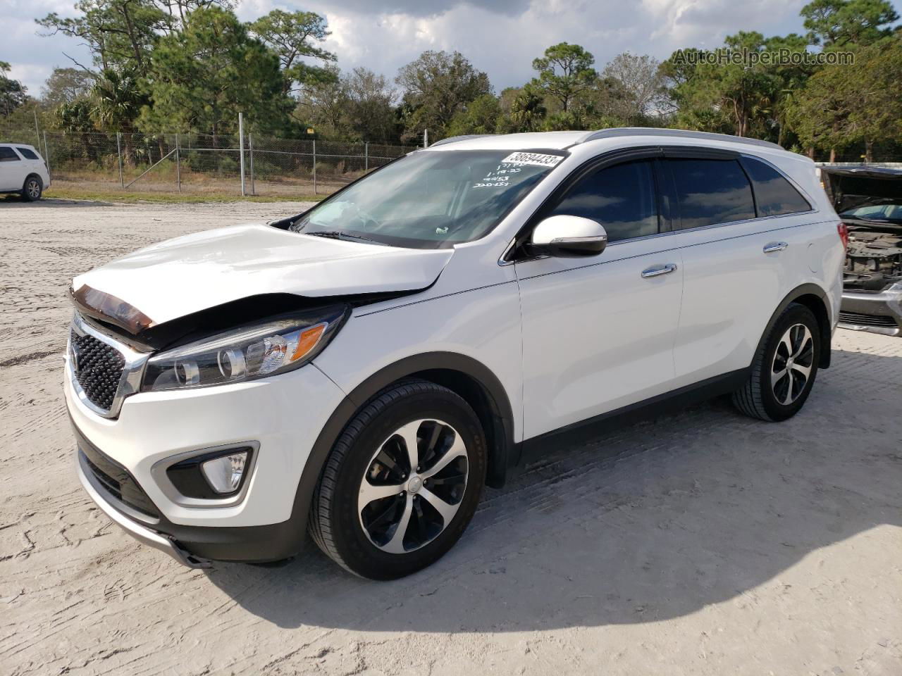 2018 Kia Sorento Ex White vin: 5XYPH4A5XJG381263