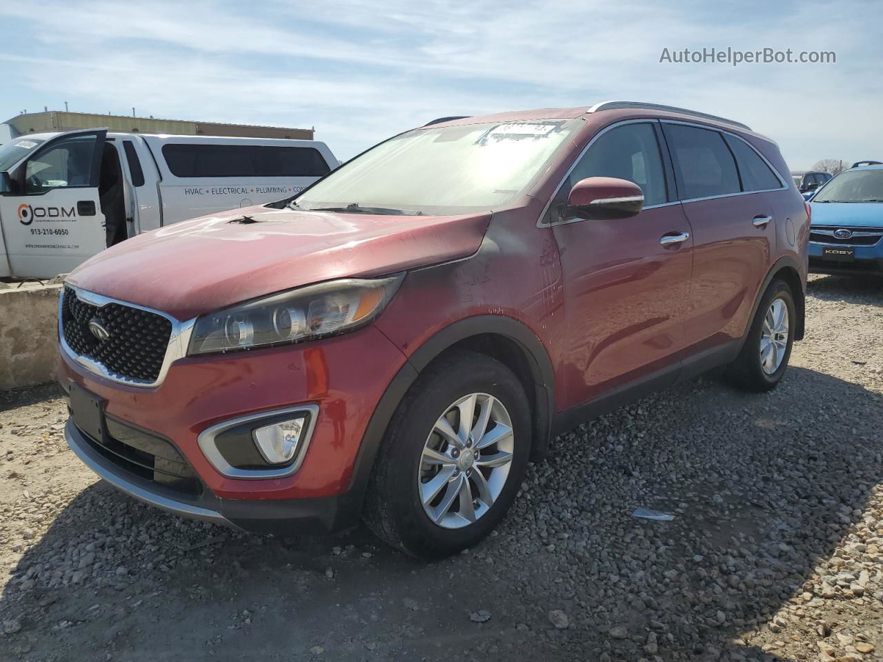 2017 Kia Sorento Ex Burgundy vin: 5XYPHDA10HG266288