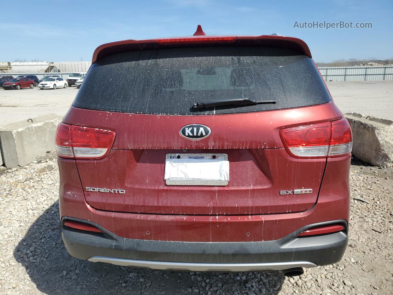 2017 Kia Sorento Ex Burgundy vin: 5XYPHDA10HG266288