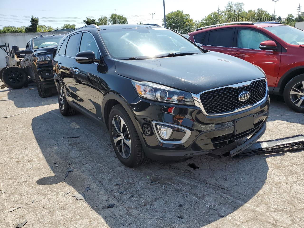 2017 Kia Sorento Ex Черный vin: 5XYPHDA12HG264462