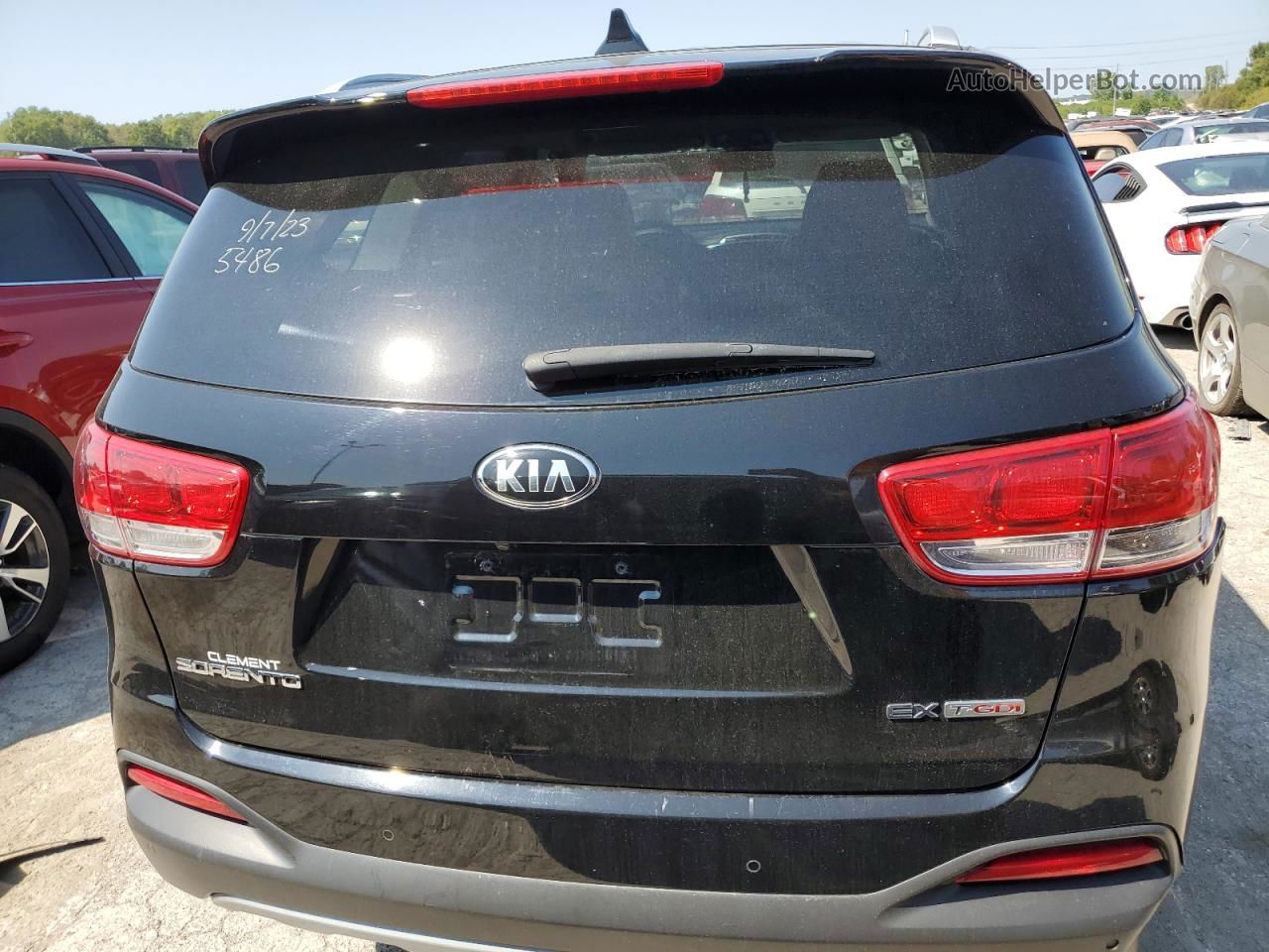 2017 Kia Sorento Ex Черный vin: 5XYPHDA12HG264462