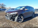 2018 Kia Sorento 2.0t Ex Maroon vin: 5XYPHDA14JG348496