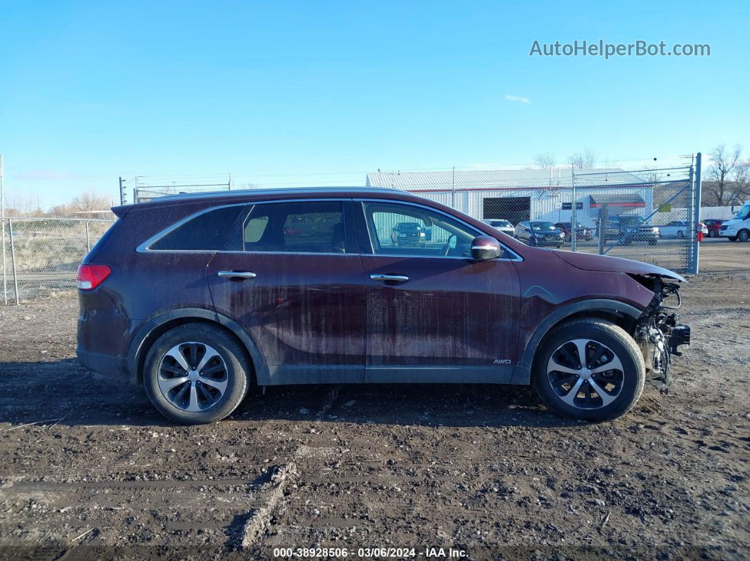 2018 Kia Sorento 2.0t Ex Maroon vin: 5XYPHDA14JG348496