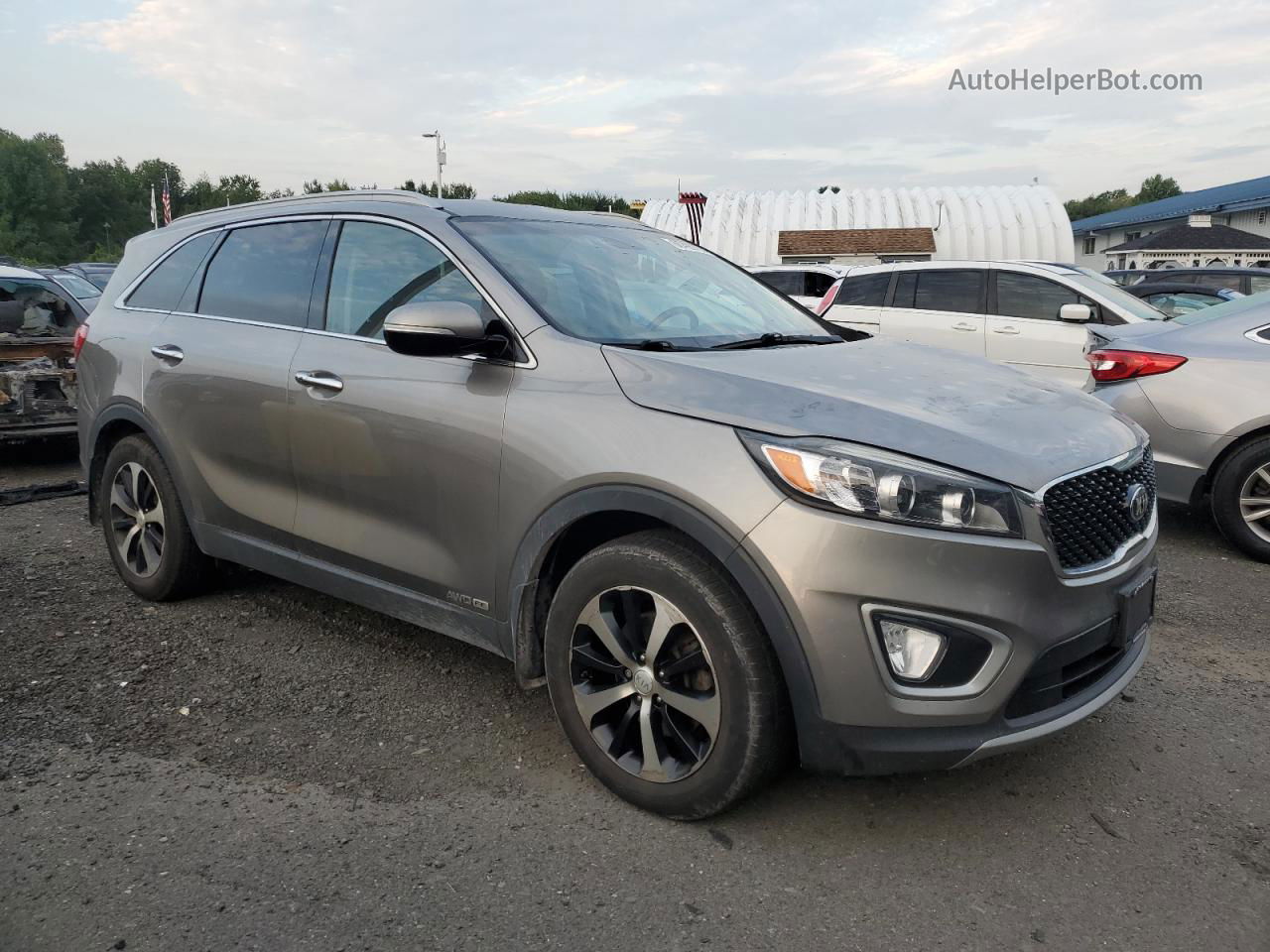 2017 Kia Sorento Ex Бежевый vin: 5XYPHDA50HG317968