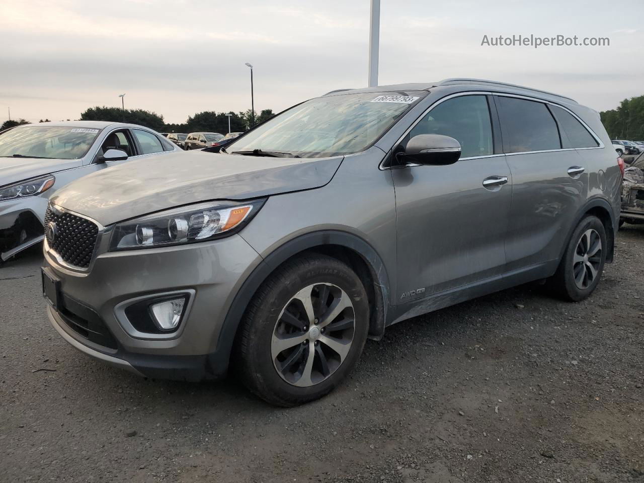 2017 Kia Sorento Ex Бежевый vin: 5XYPHDA50HG317968