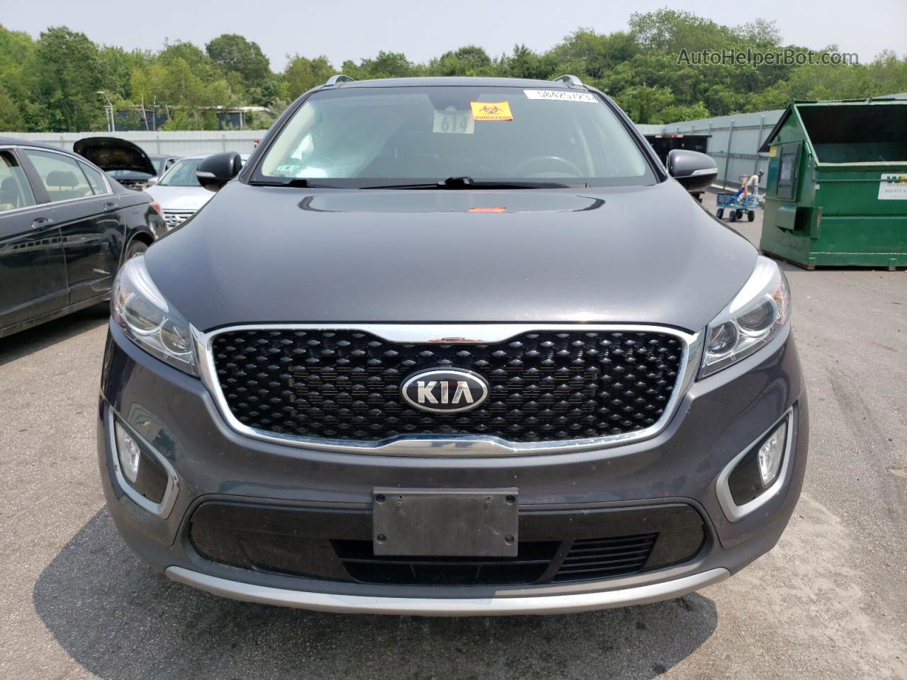 2018 Kia Sorento Ex Серый vin: 5XYPHDA51JG366375