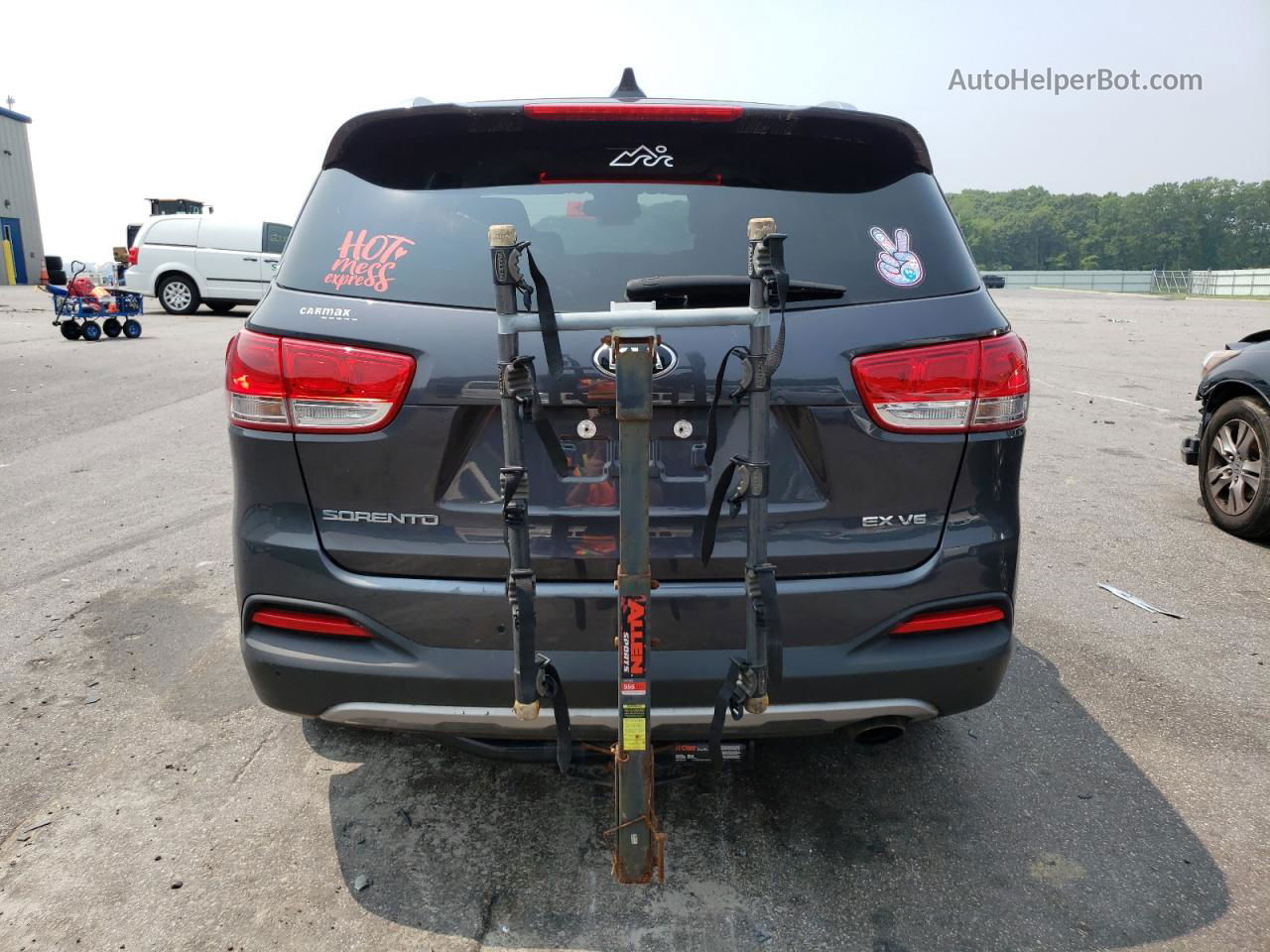 2018 Kia Sorento Ex Серый vin: 5XYPHDA51JG366375