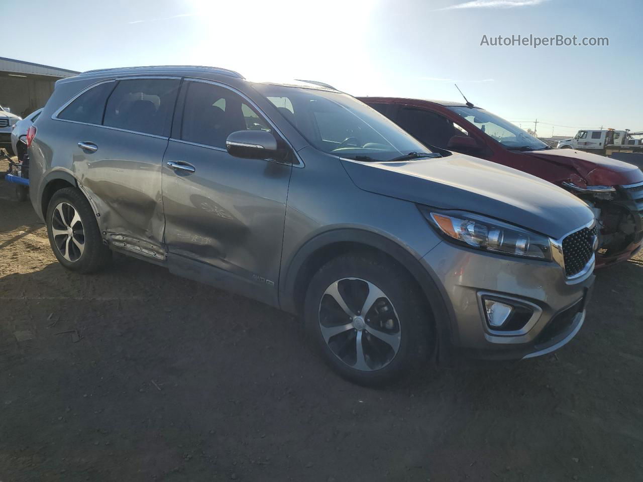 2018 Kia Sorento Ex Gray vin: 5XYPHDA51JG366635