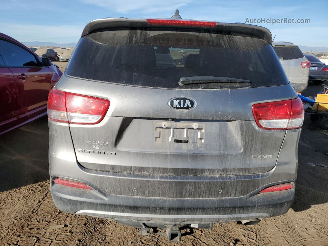 2018 Kia Sorento Ex Gray vin: 5XYPHDA51JG366635