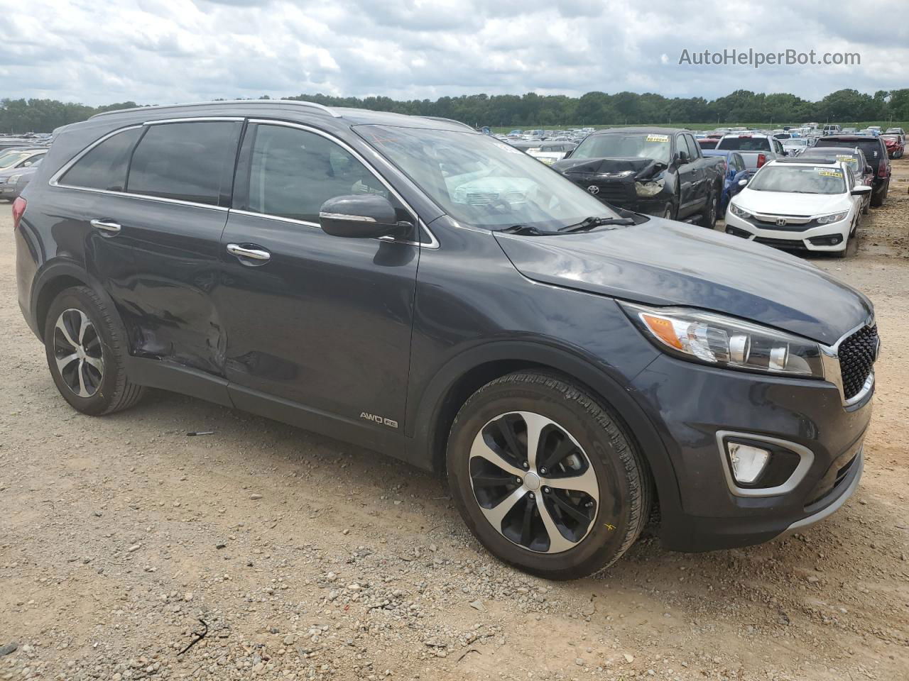 2017 Kia Sorento Ex Gray vin: 5XYPHDA52HG228323