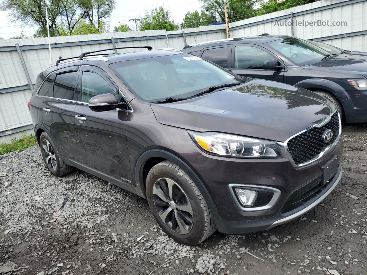 2017 Kia Sorento Ex Brown vin: 5XYPHDA53HG298509