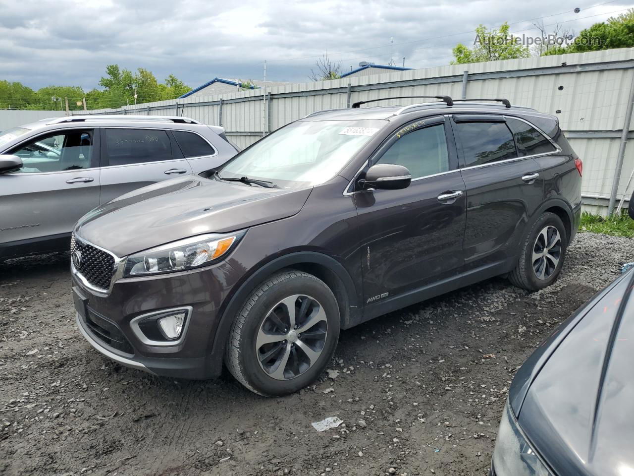 2017 Kia Sorento Ex Brown vin: 5XYPHDA53HG298509