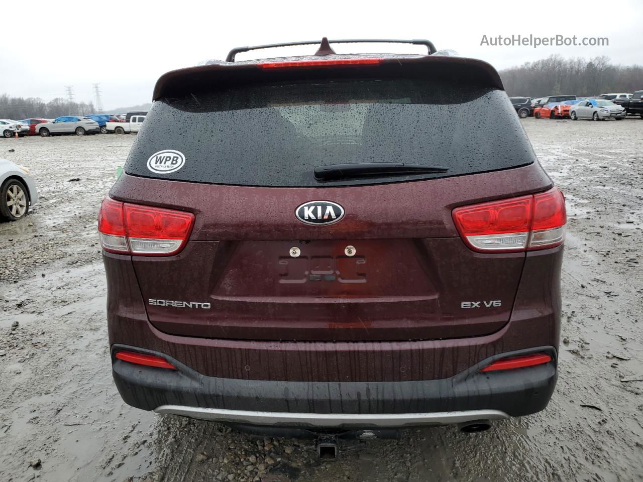 2018 Kia Sorento Ex Maroon vin: 5XYPHDA53JG385591