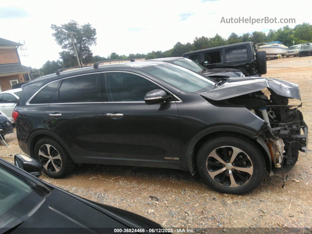 2017 Kia Sorento Ex V6 Gray vin: 5XYPHDA56HG322396