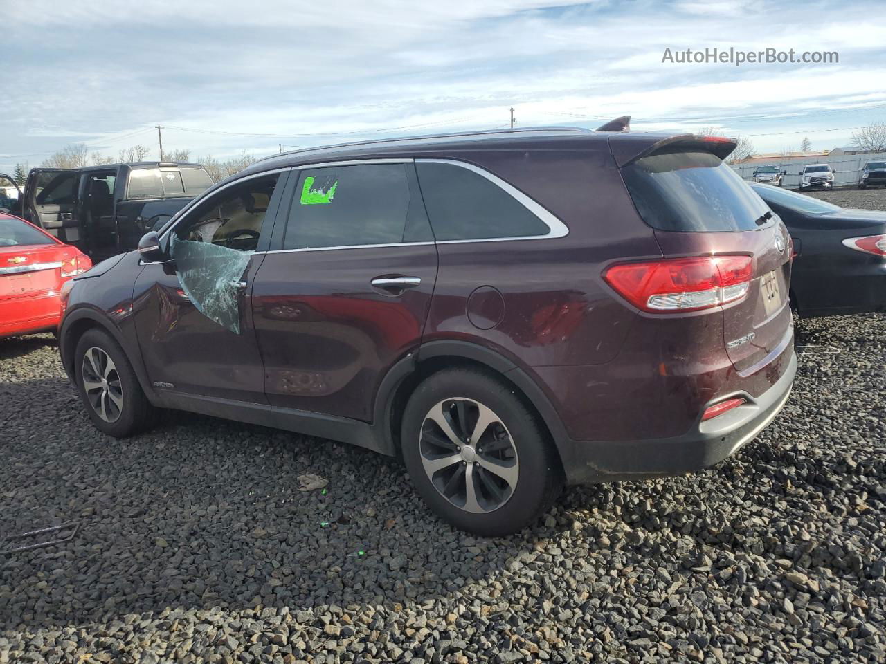 2018 Kia Sorento Ex Burgundy vin: 5XYPHDA56JG423539