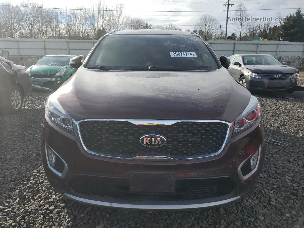 2018 Kia Sorento Ex Burgundy vin: 5XYPHDA56JG423539