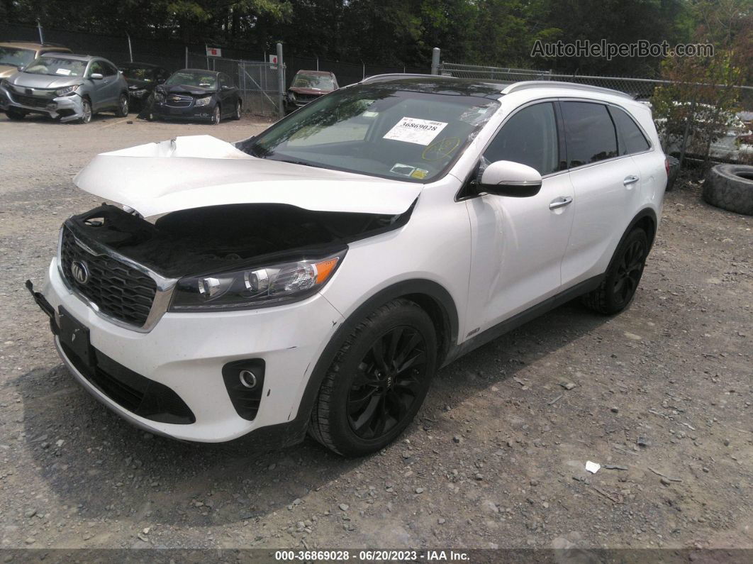 2020 Kia Sorento Ex V6 White vin: 5XYPHDA56LG681238