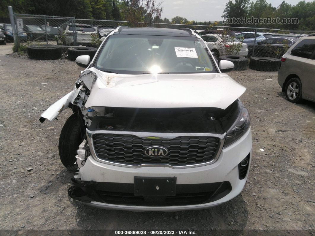 2020 Kia Sorento Ex V6 White vin: 5XYPHDA56LG681238