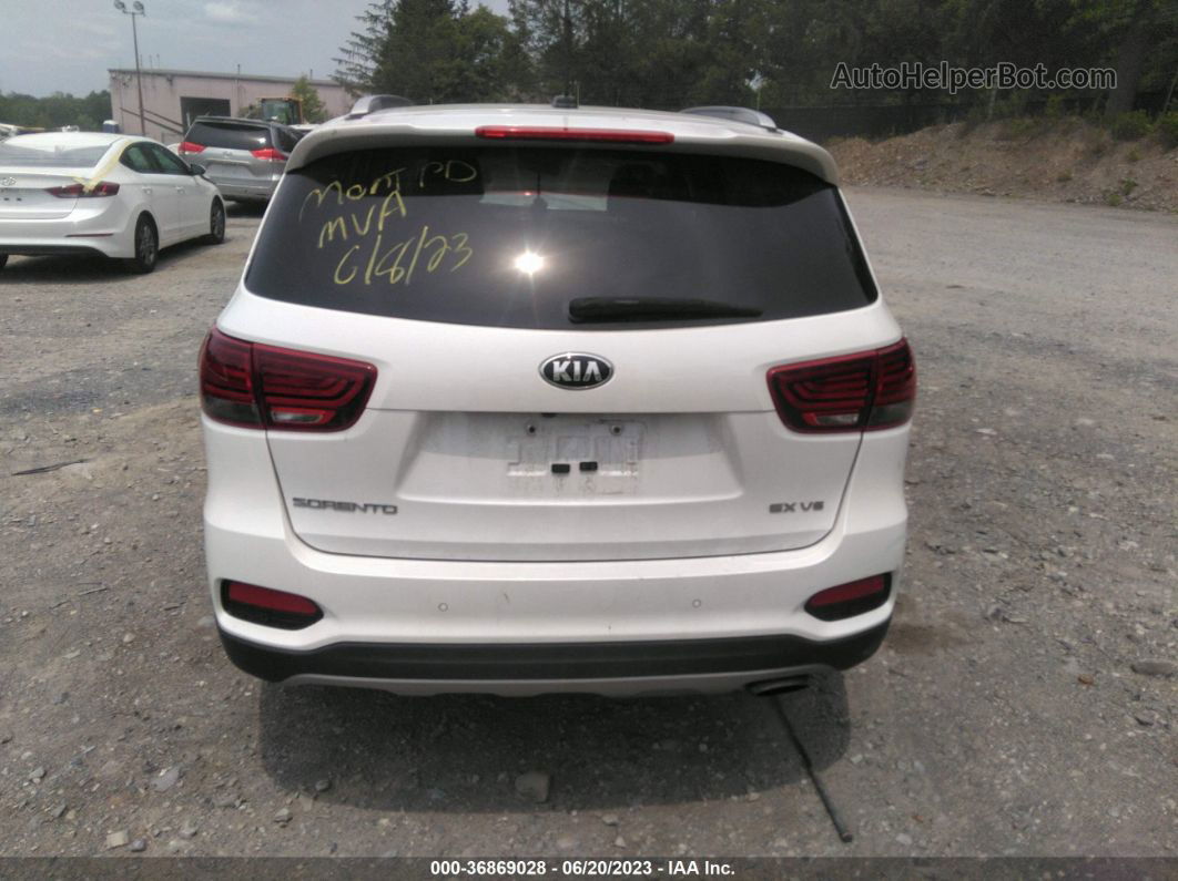 2020 Kia Sorento Ex V6 White vin: 5XYPHDA56LG681238