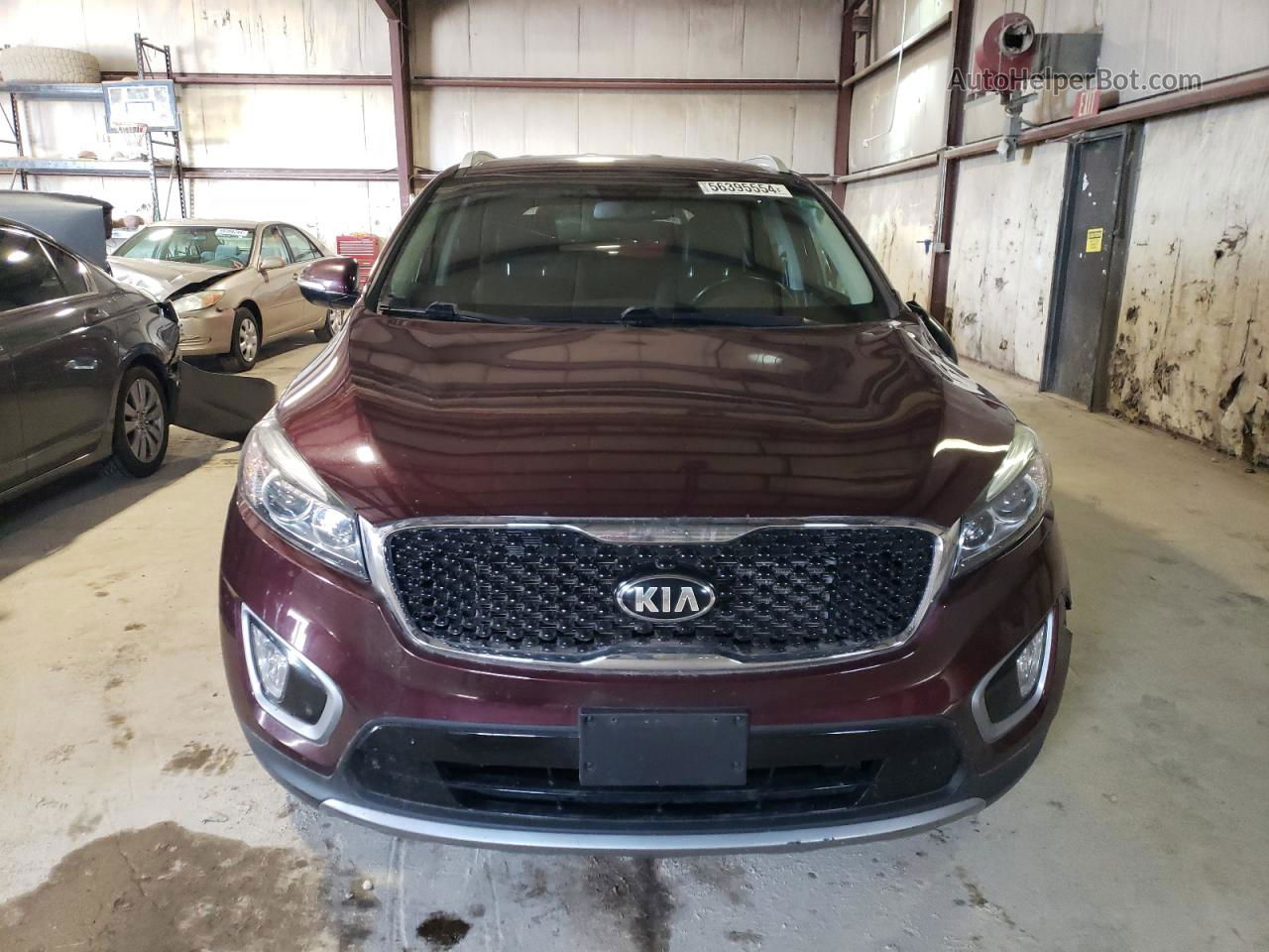 2017 Kia Sorento Ex Burgundy vin: 5XYPHDA57HG282894