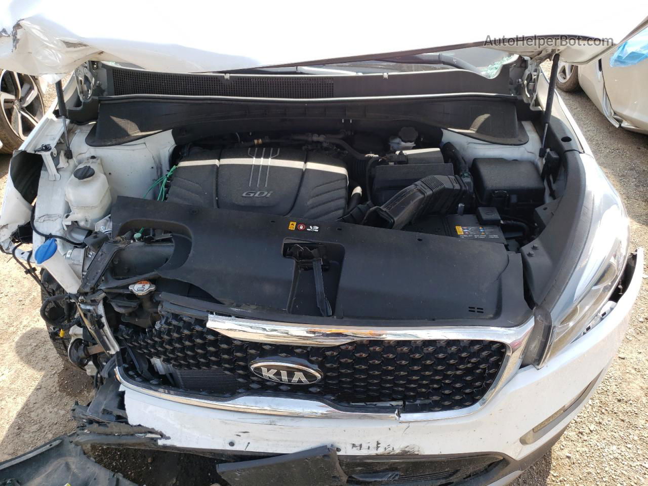 2018 Kia Sorento Ex Белый vin: 5XYPHDA57JG393287