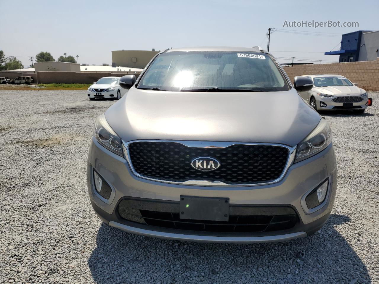 2017 Kia Sorento Ex Серебряный vin: 5XYPHDA58HG323856