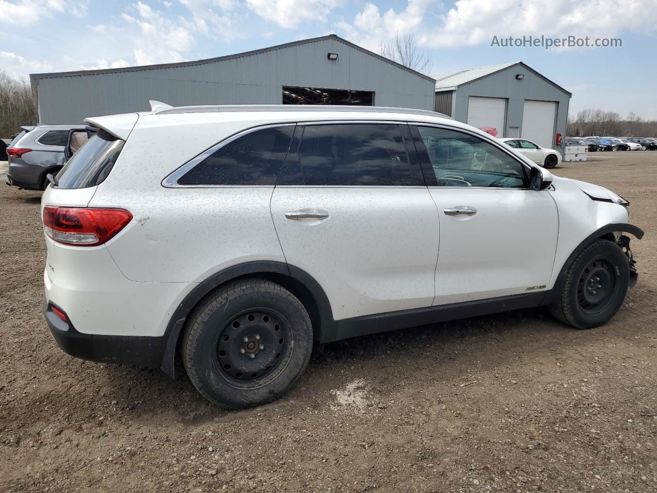 2018 Kia Sorento Ex White vin: 5XYPHDA58JG354496