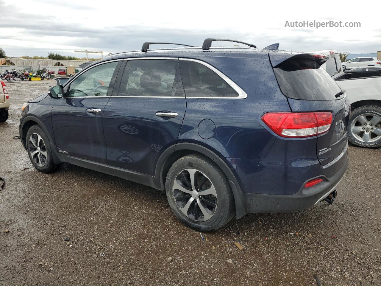 2018 Kia Sorento Ex Синий vin: 5XYPHDA58JG394173