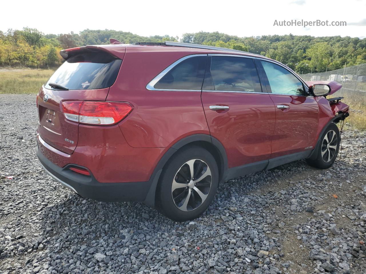 2018 Kia Sorento Ex Red vin: 5XYPHDA58JG408475