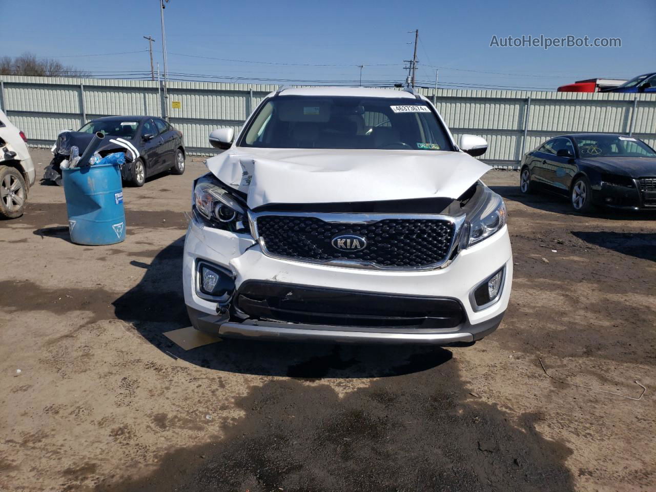 2017 Kia Sorento Ex White vin: 5XYPHDA59HG204388