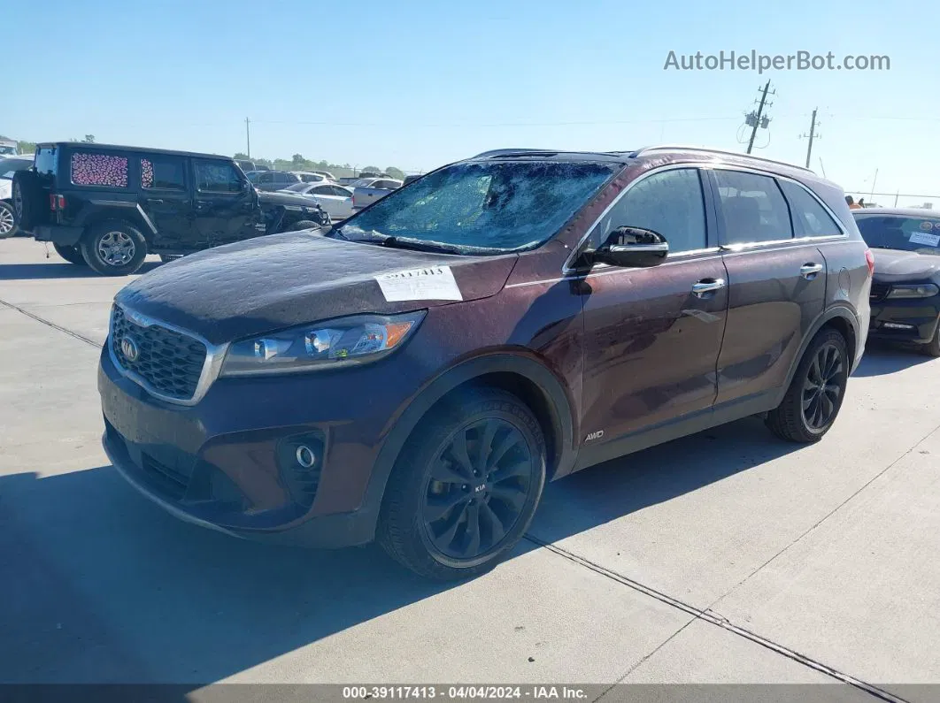 2020 Kia Sorento 3.3l Ex Burgundy vin: 5XYPHDA59LG653451