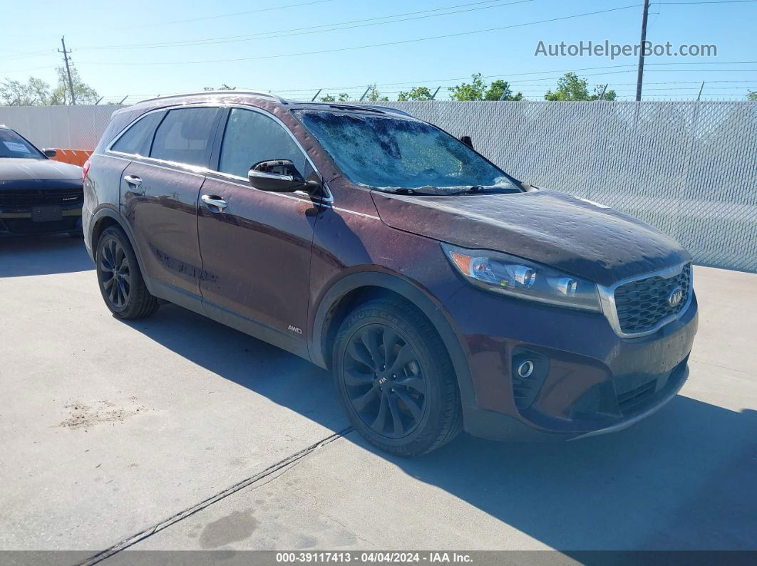 2020 Kia Sorento 3.3l Ex Burgundy vin: 5XYPHDA59LG653451