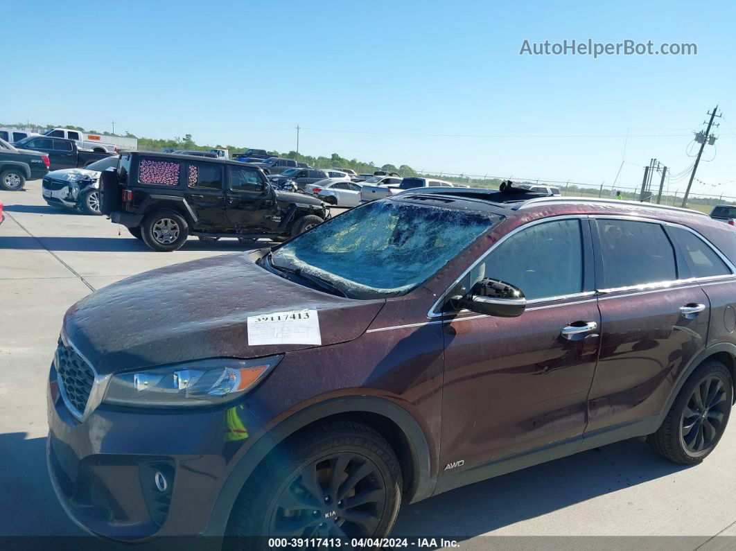 2020 Kia Sorento 3.3l Ex Burgundy vin: 5XYPHDA59LG653451