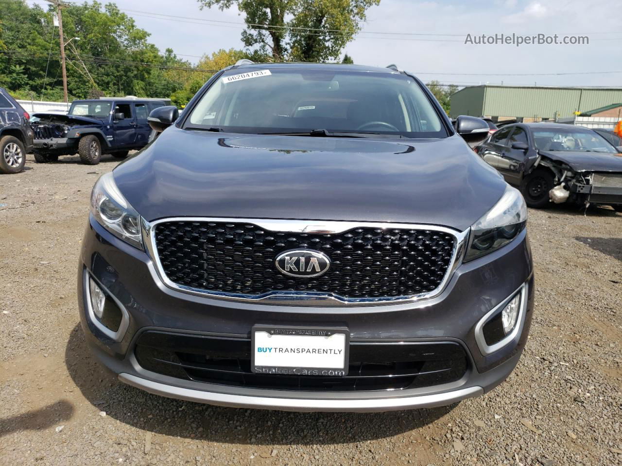 2018 Kia Sorento Ex Gray vin: 5XYPHDA5XJG369131