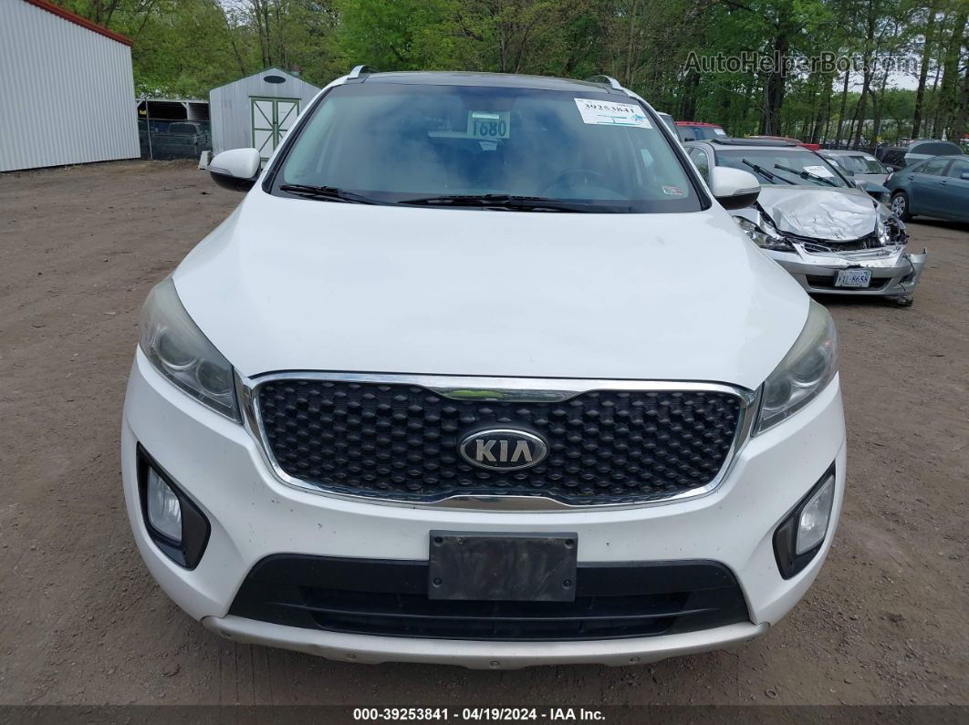 2017 Kia Sorento 3.3l Sx Белый vin: 5XYPK4A50HG224868