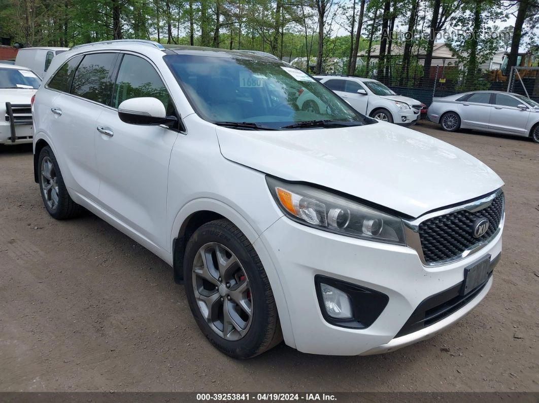 2017 Kia Sorento 3.3l Sx Белый vin: 5XYPK4A50HG224868