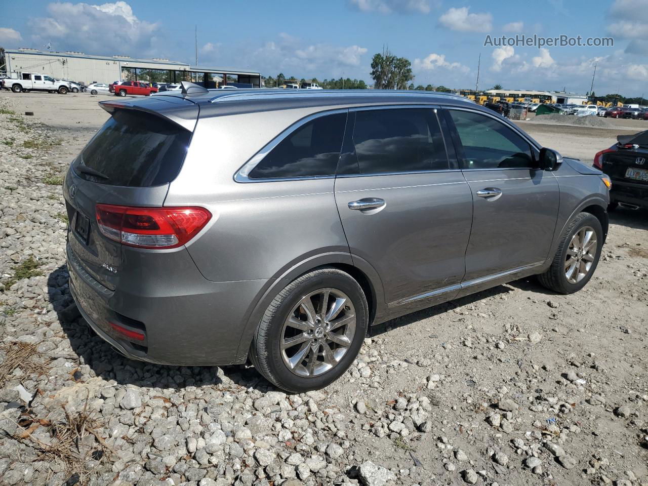 2018 Kia Sorento Sx Gray vin: 5XYPK4A50JG379443