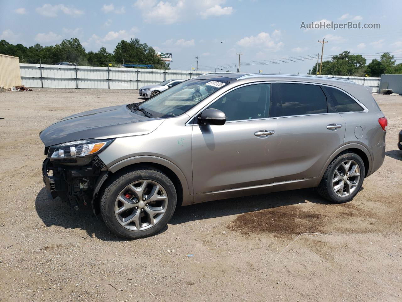 2018 Kia Sorento Sx Silver vin: 5XYPK4A50JG382679