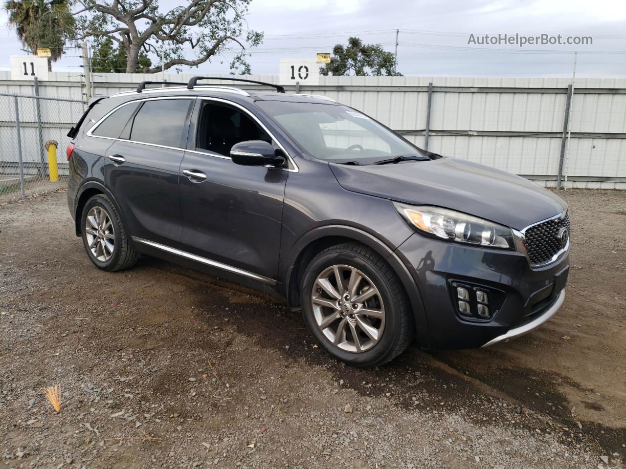 2018 Kia Sorento Sx Серый vin: 5XYPK4A52JG383543