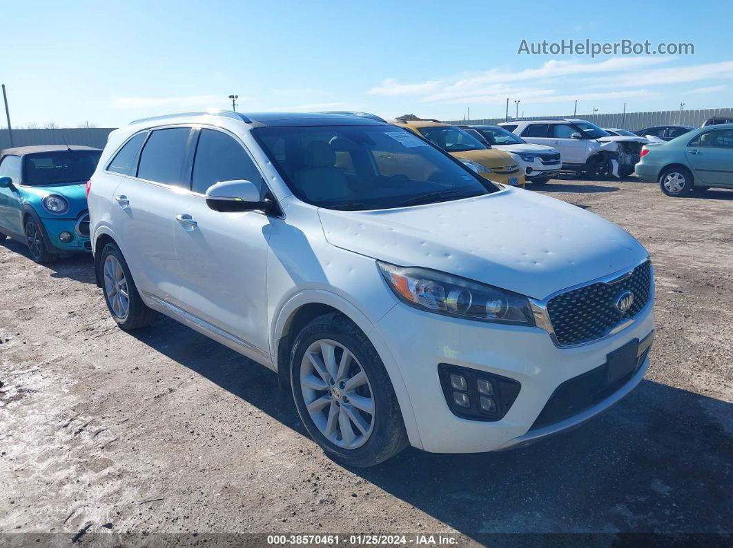 2018 Kia Sorento 3.3l Sxl Белый vin: 5XYPK4A53JG354827