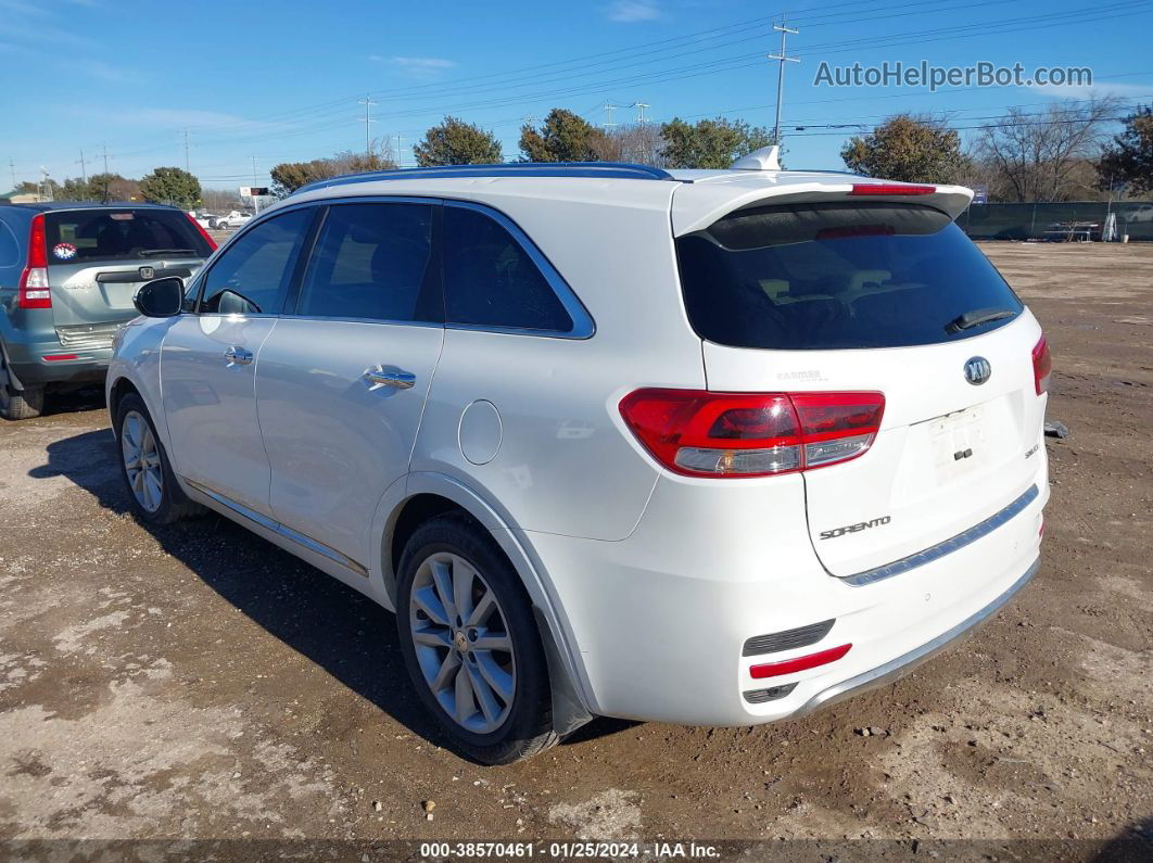 2018 Kia Sorento 3.3l Sxl White vin: 5XYPK4A53JG354827