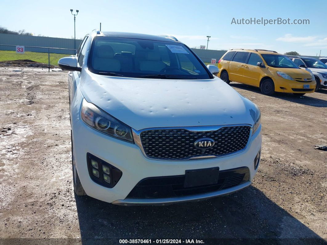 2018 Kia Sorento 3.3l Sxl White vin: 5XYPK4A53JG354827