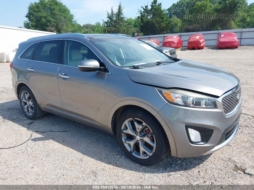 2018 Kia Sorento 3.3l Sx Silver vin: 5XYPK4A54JG381048