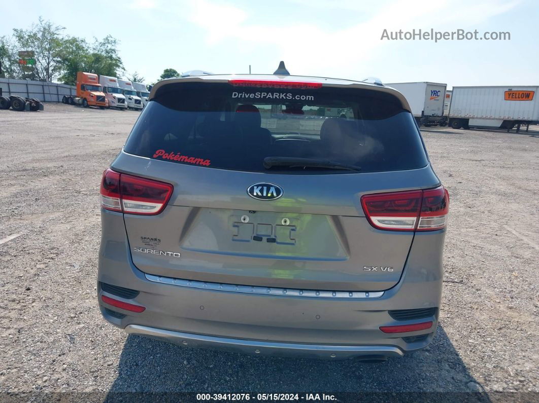 2018 Kia Sorento 3.3l Sx Silver vin: 5XYPK4A54JG381048