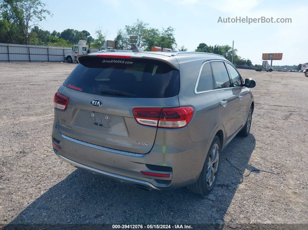 2018 Kia Sorento 3.3l Sx Silver vin: 5XYPK4A54JG381048