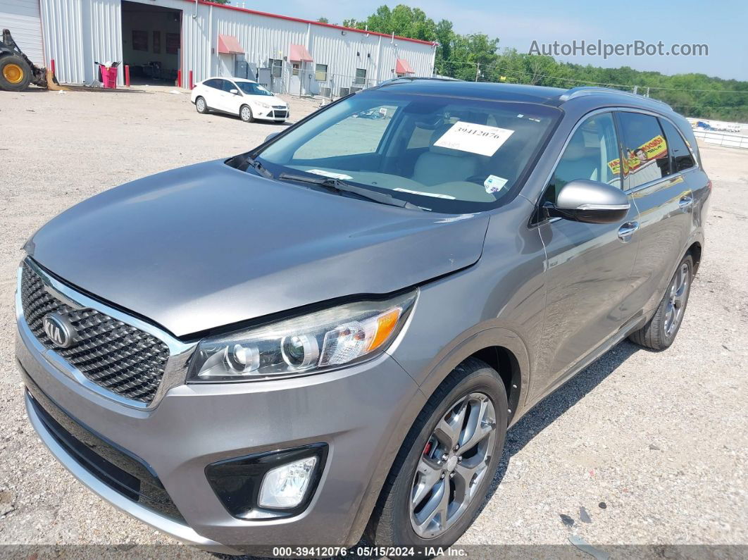 2018 Kia Sorento 3.3l Sx Silver vin: 5XYPK4A54JG381048