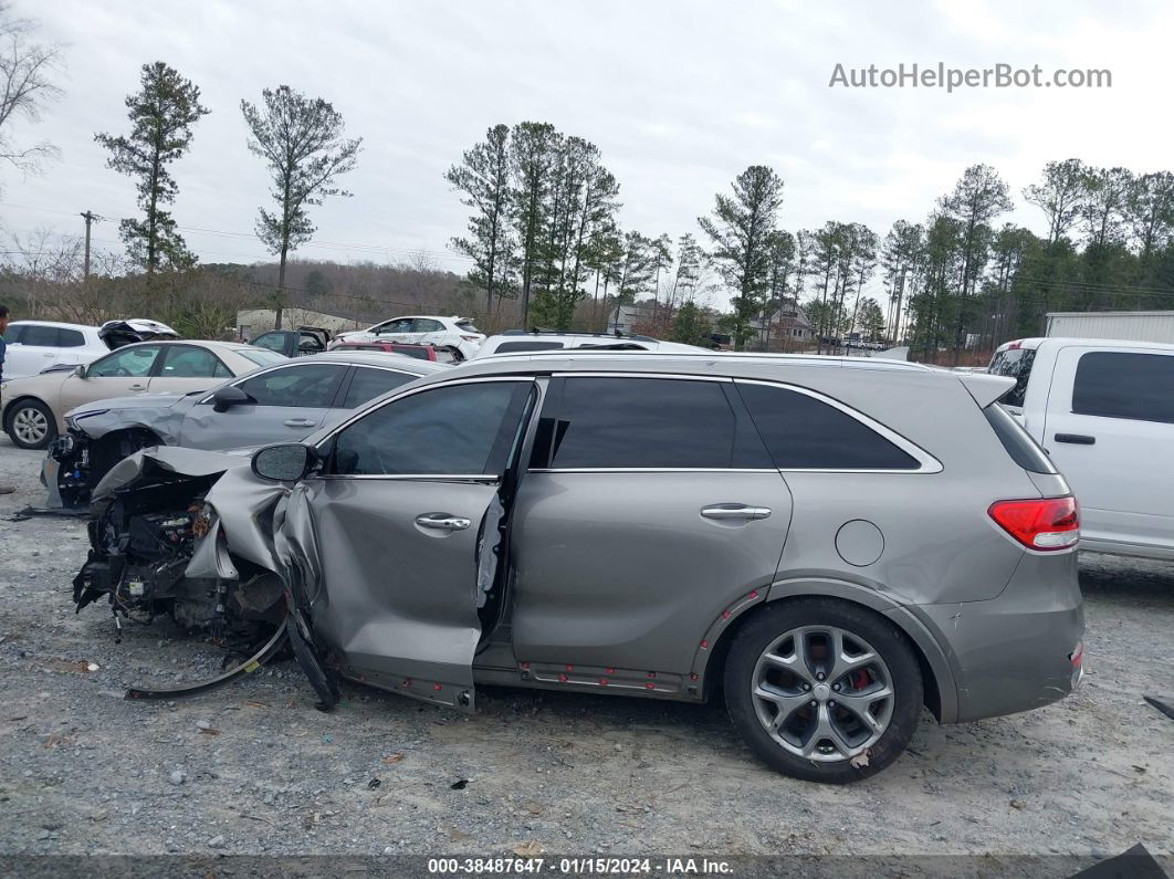 2018 Kia Sorento 3.3l Sx Gray vin: 5XYPK4A55JG377798